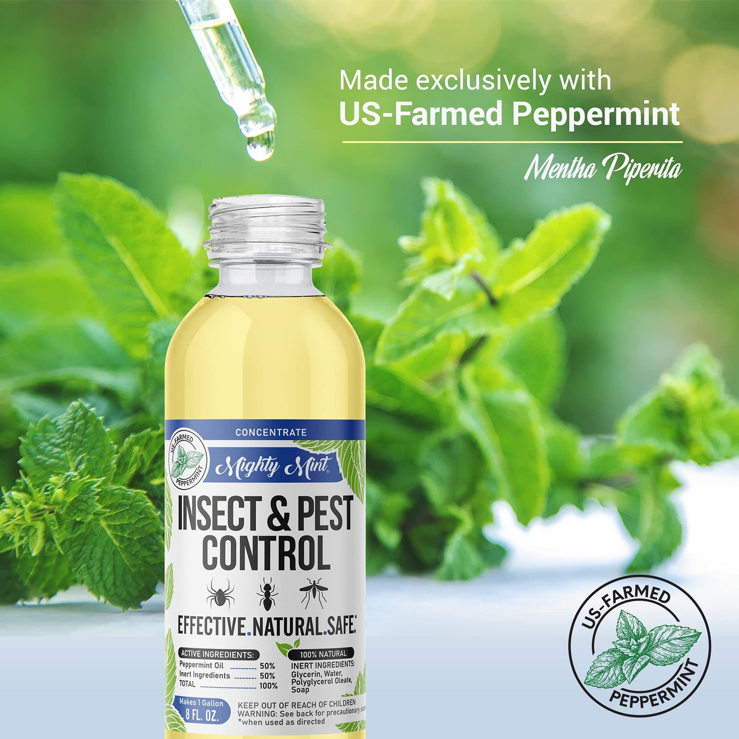Mighty Mint 8 oz Peppermint Insect and Pest Control Concentrate