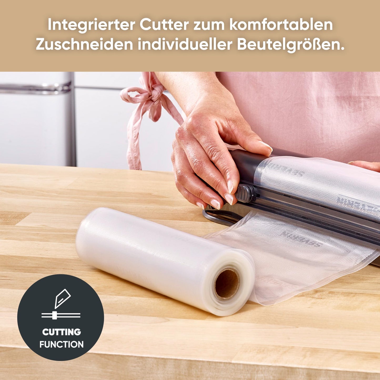 SEVERIN FS 3610 Vacuum Sealer with 10 Bags, Fully Automatic