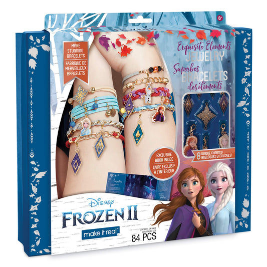 Disney Frozen 2 Elements Jewelry Set with DIY charm bracelet making kit