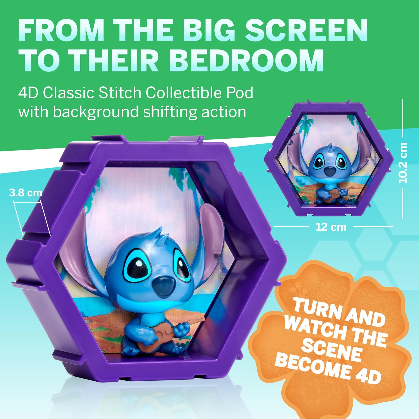 WOW! PODS 4D Disney Classic Stitch Collectable Bobble-head