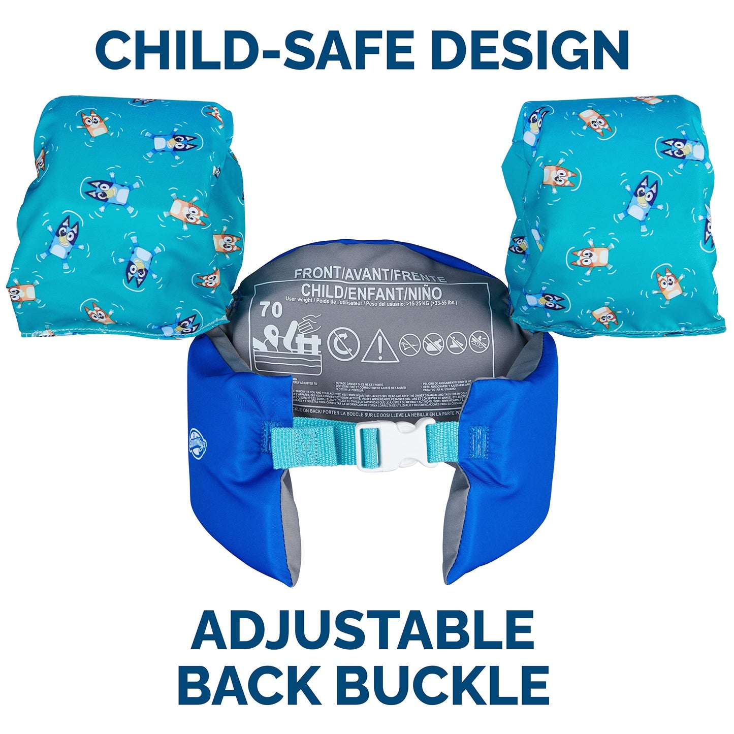 SwimWays Bluey Swim Trainer Life Vest