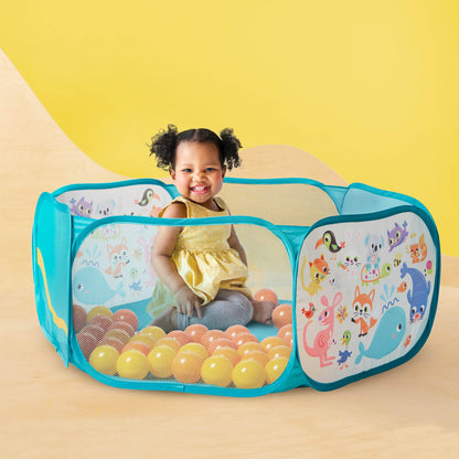 B. toys Mini Playspace Ball Pit with 42 Colorful Balls