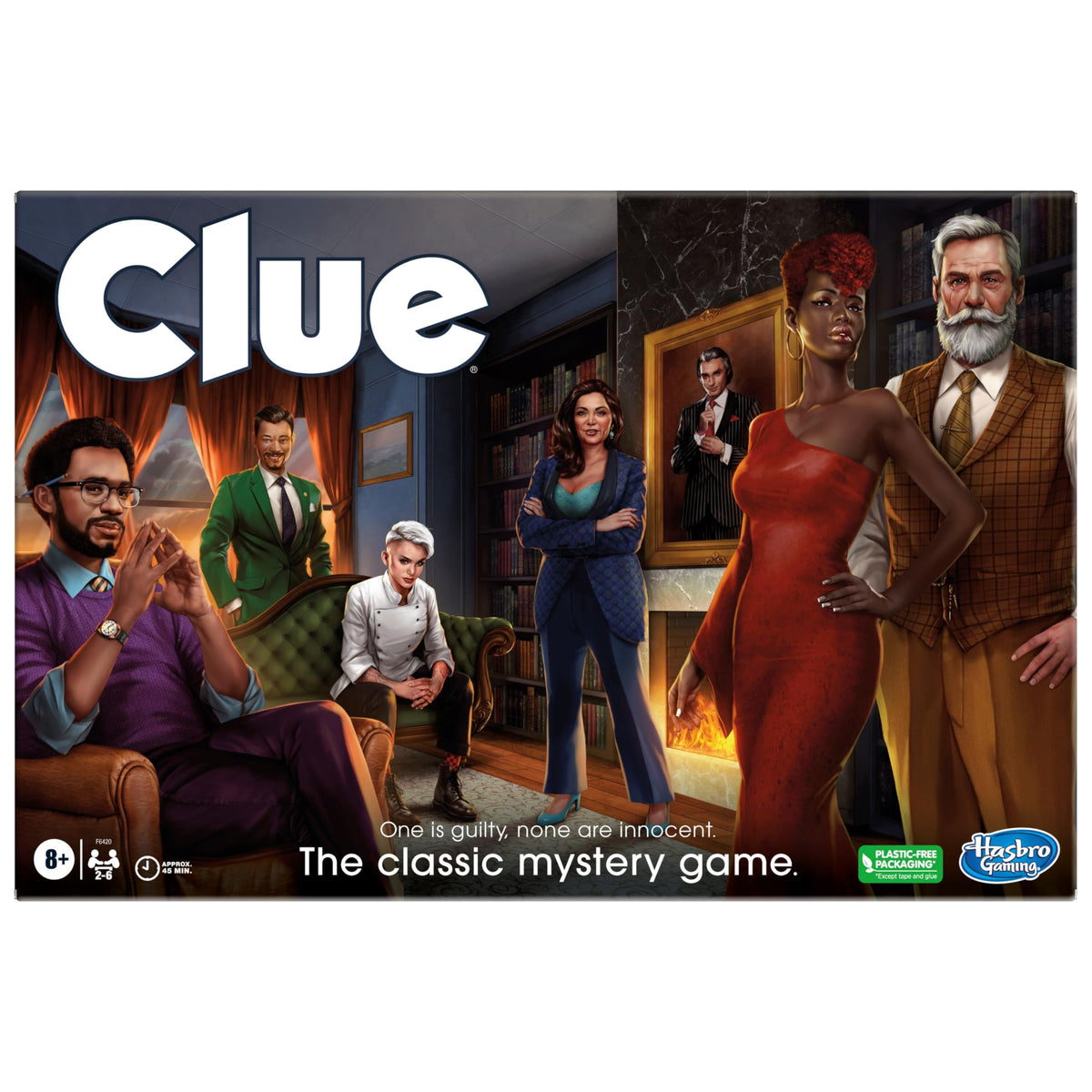 Hasbro Gaming Cluedo Board Game with textured tokens and detailed gameboard