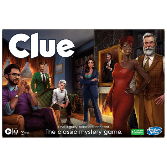 Hasbro Gaming Cluedo Board Game with textured tokens and detailed gameboard
