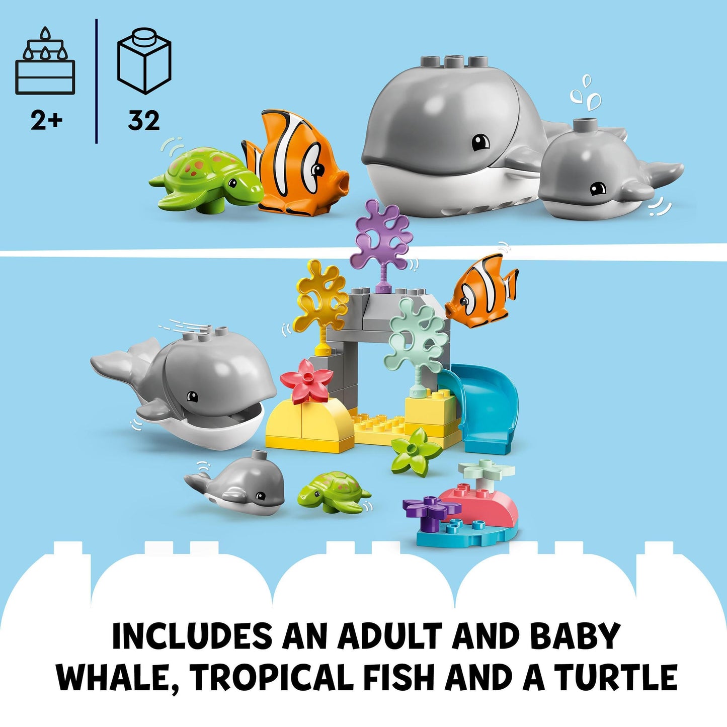 LEGO DUPLO Wild Animals of the Ocean Building Set