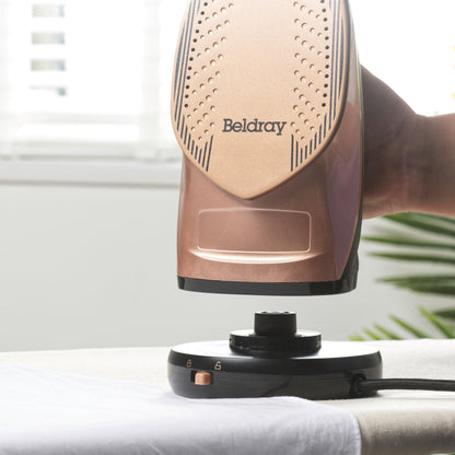 Beldray 2 in 1 Cordless Steam Iron with 360° LED Charging Base