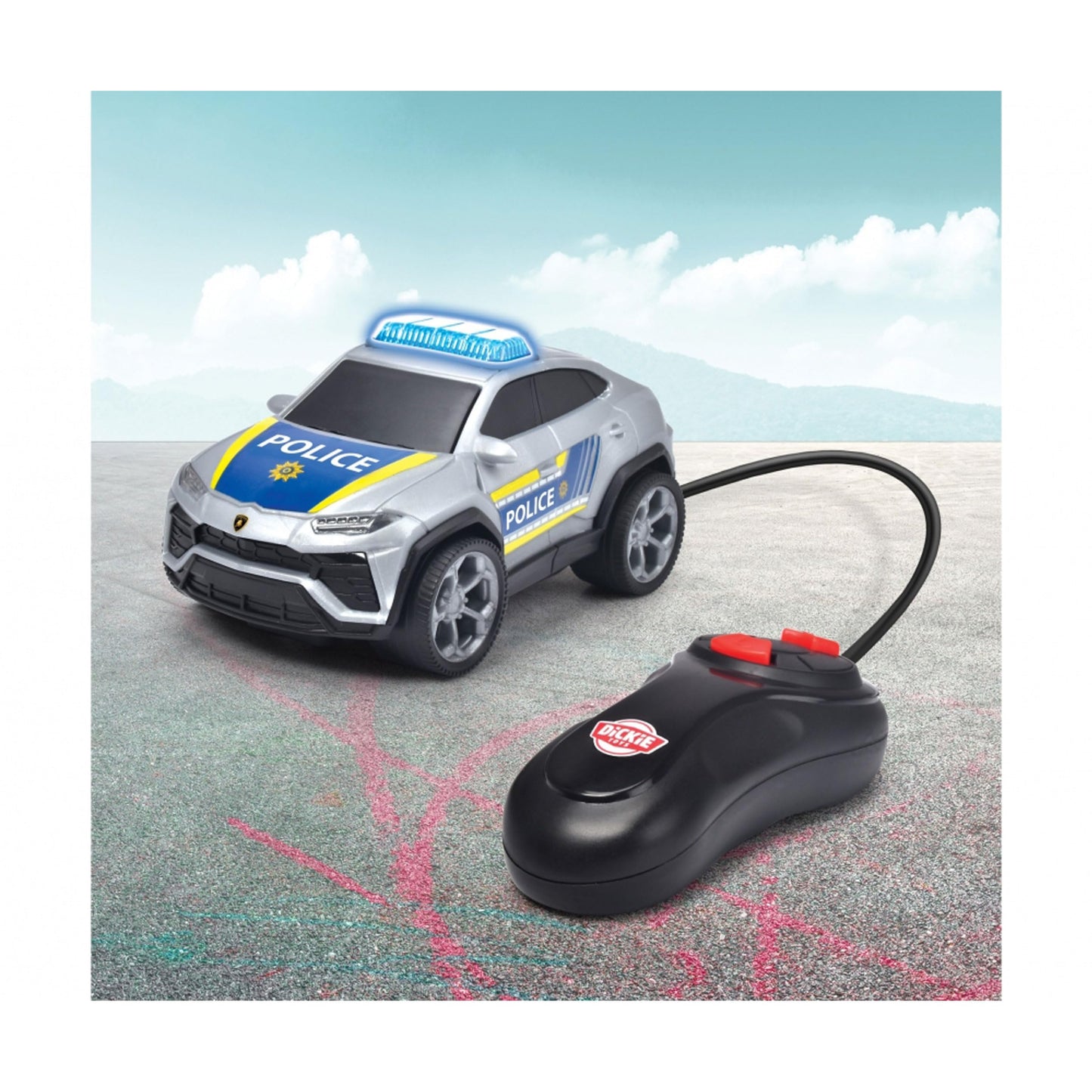 Dickie Toys Lamborghini Urus Police Car with Remote Control