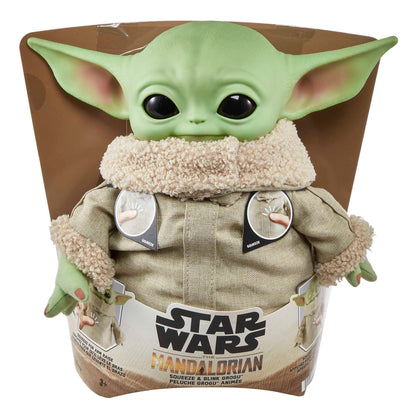 Mattel Star Wars Grogu Squeeze and Blink Plush