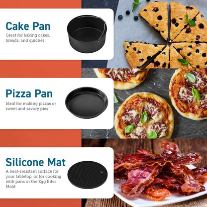 Cosori XXL 5.5L Air Fryer with 100 Recipes and Accessory Set