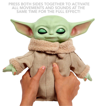 Mattel Star Wars Grogu Squeeze and Blink Plush