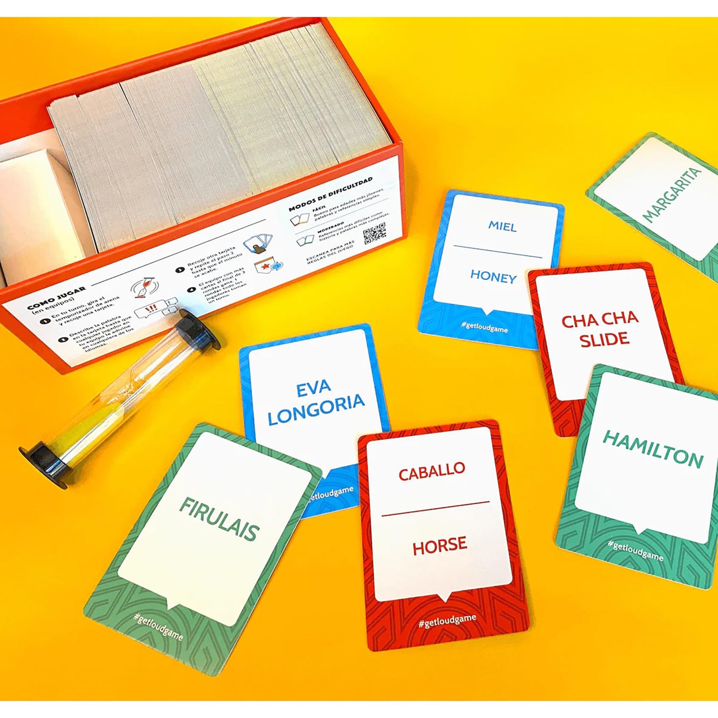 Tragos Get Loud Bilingual Guessing Word Game