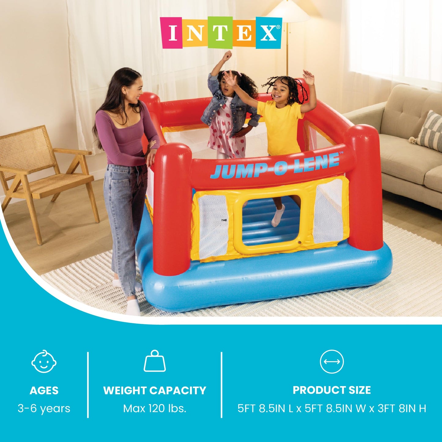 Intex Jump-O-Lene Inflatable Trampoline Bounce House