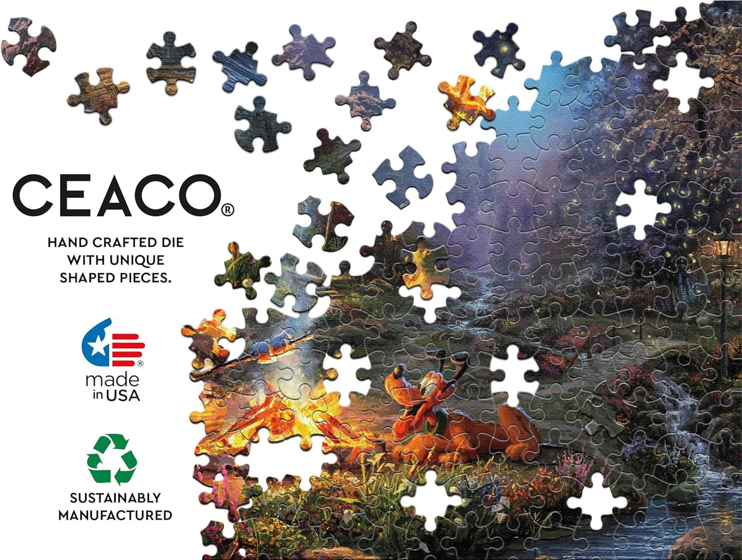 Ceaco Disney Thomas Kinkade Mickey & Minnie Jigsaw Puzzle