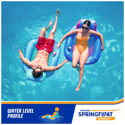 SwimWays Spring Float Premium SunSeat Pool Lounge Chair
