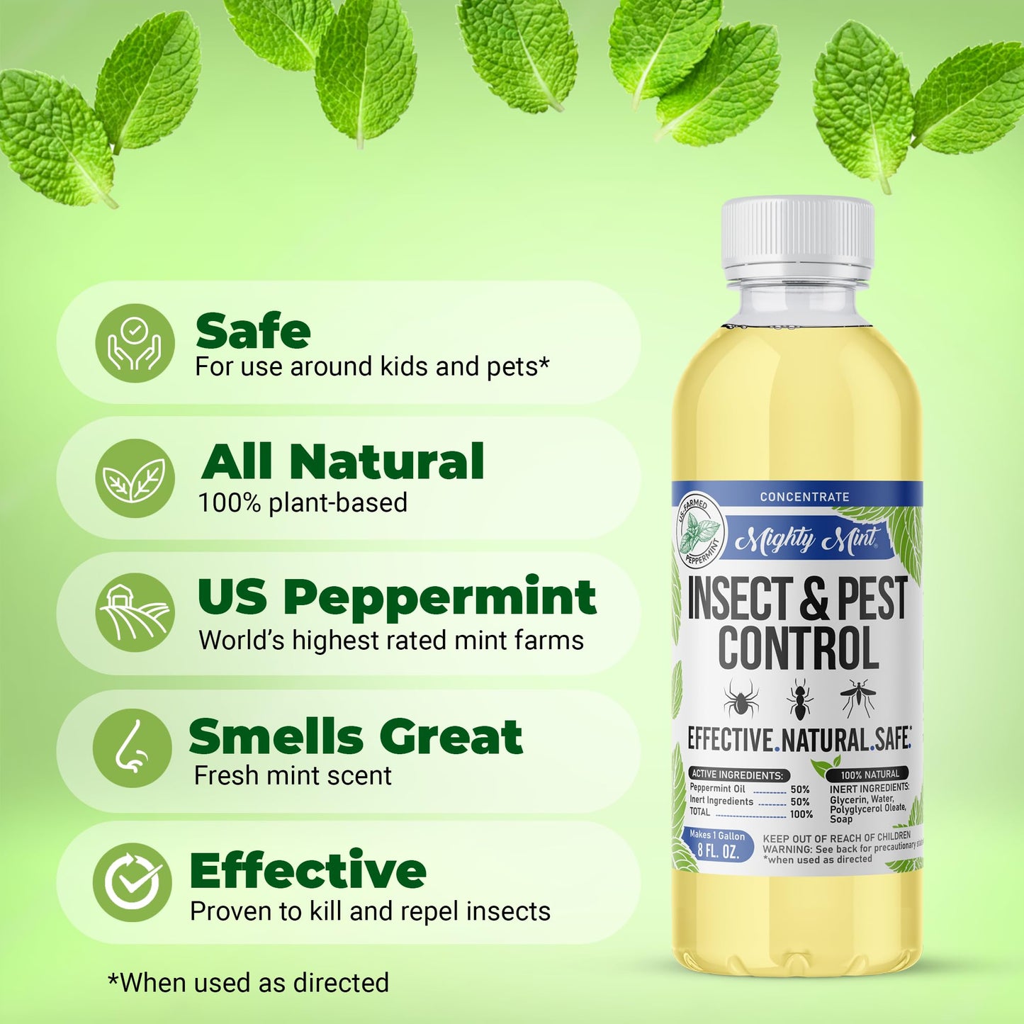 Mighty Mint 8 oz Peppermint Insect and Pest Control Concentrate