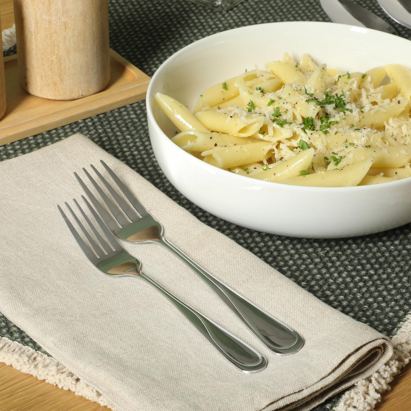 Gibson Home Trillium Plus 24-Piece Stainless Steel Flatware Set