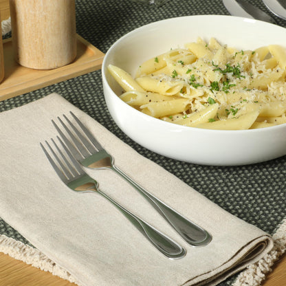 Gibson Home Trillium Plus 24-Piece Stainless Steel Flatware Set