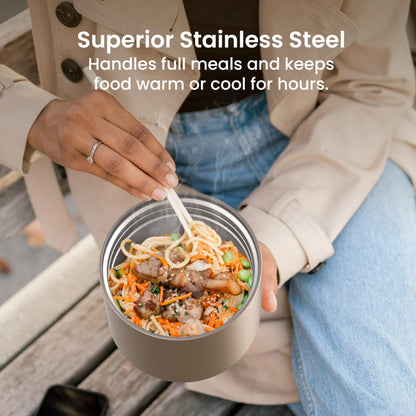 Bentgo Stainless Steel Insulated Food Container with Leak-Proof Lid