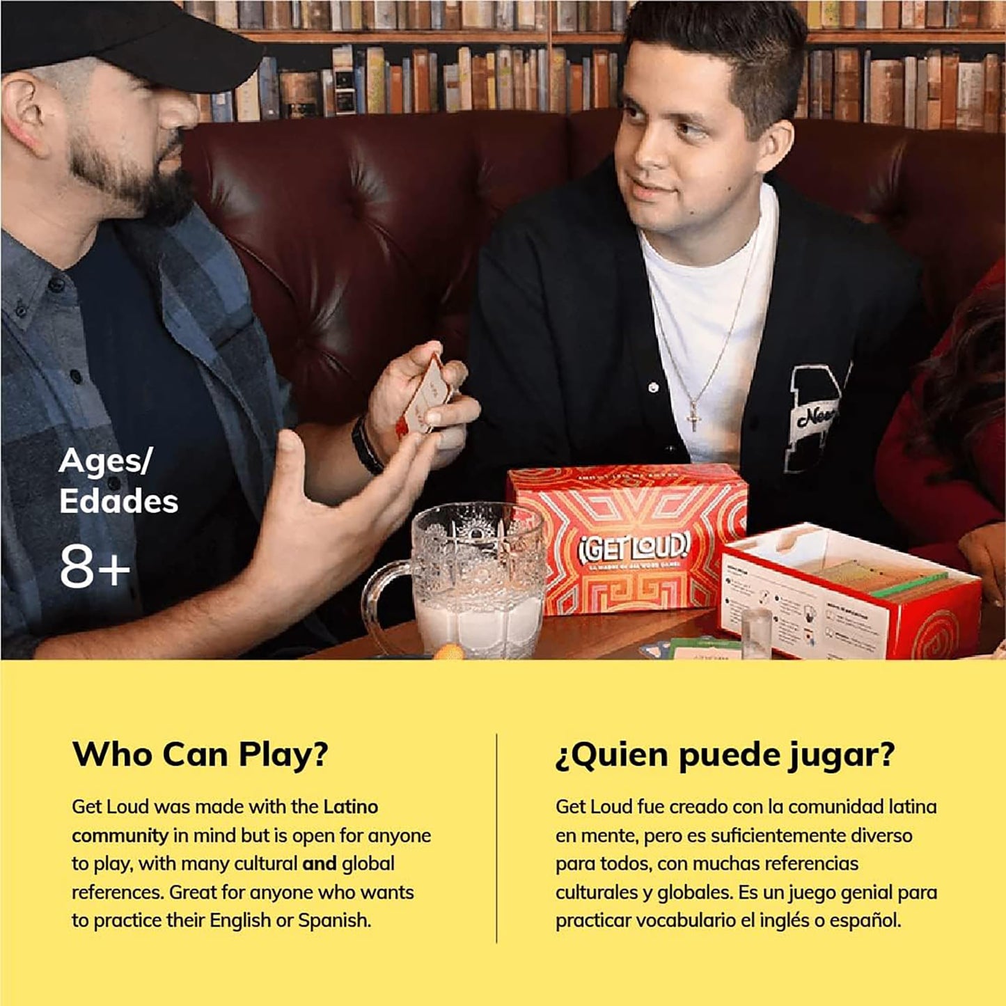 Tragos Get Loud Bilingual Guessing Word Game