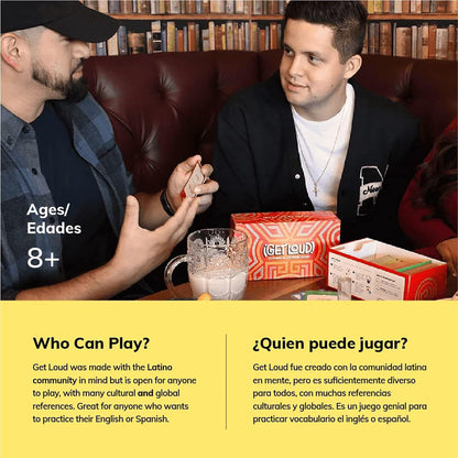 Tragos Get Loud Bilingual Guessing Word Game