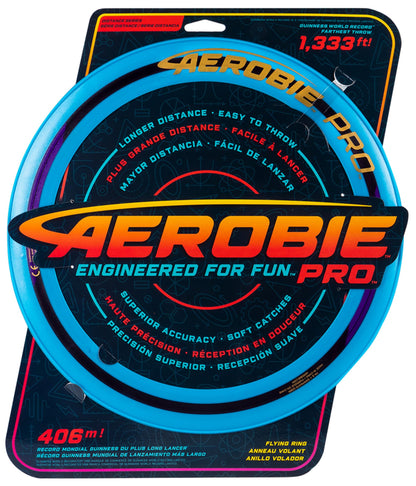 Aerobie Pro Flying Ring, 33 cm diameter, blue, for adults and children from 5 years