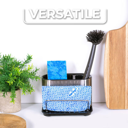 Vileda Stainless Steel Sink Organizer with Sponge Holder