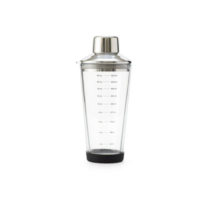 Houdini Glass Cocktail Shaker with Integrated Strainer