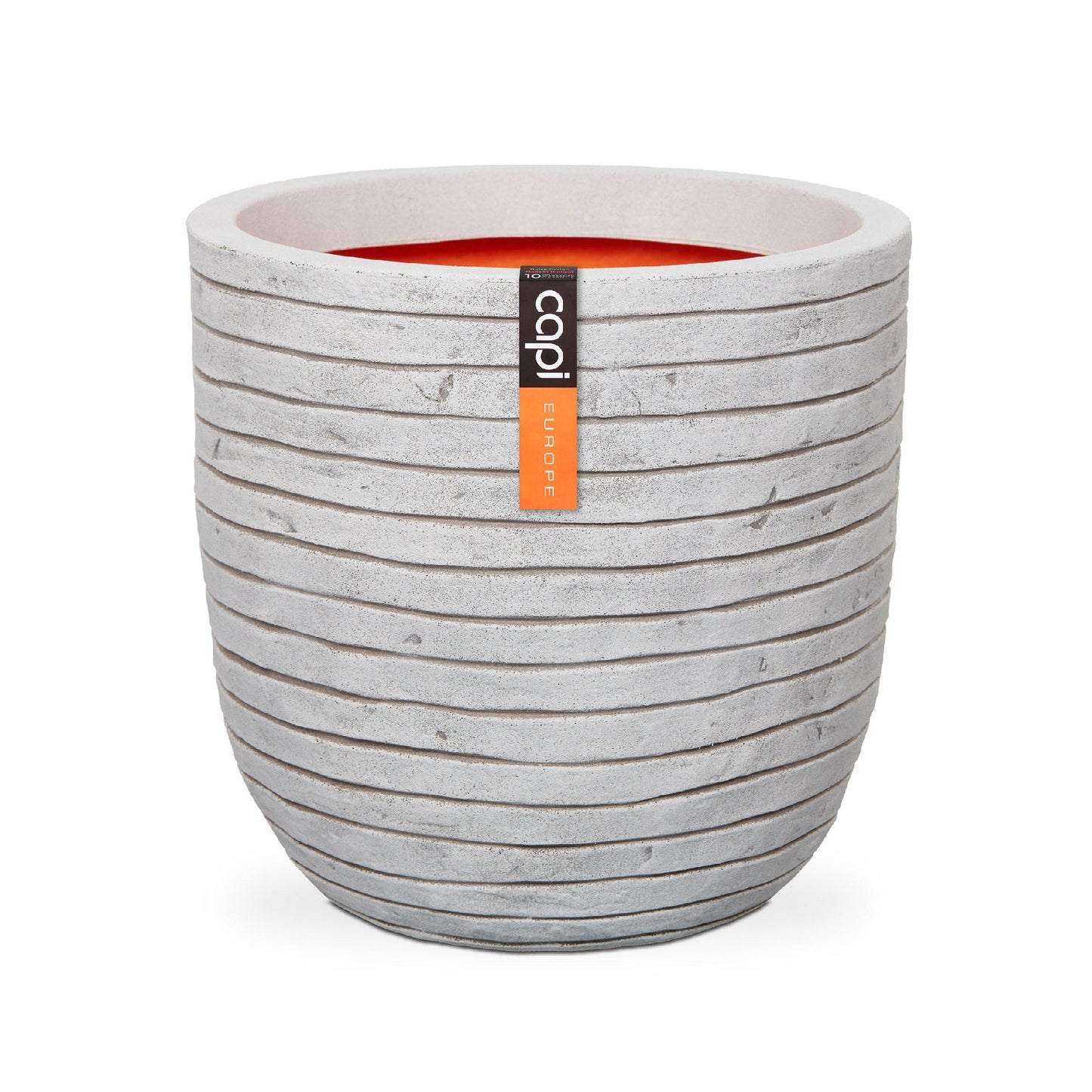 Conic Round Row NL 17" planter with a modern design and unique texture