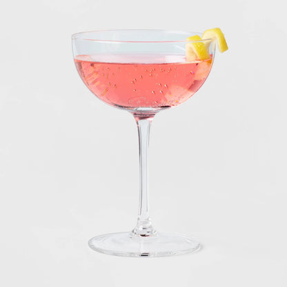 Threshold 4-Pack Glass Entertaining Cocktail Coupe Glasses