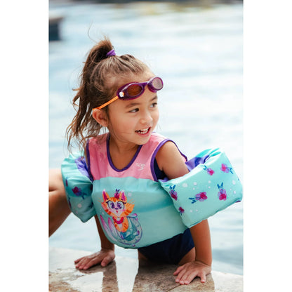 Speedo Kids' Splash Jammer Vest - Teal/Pink