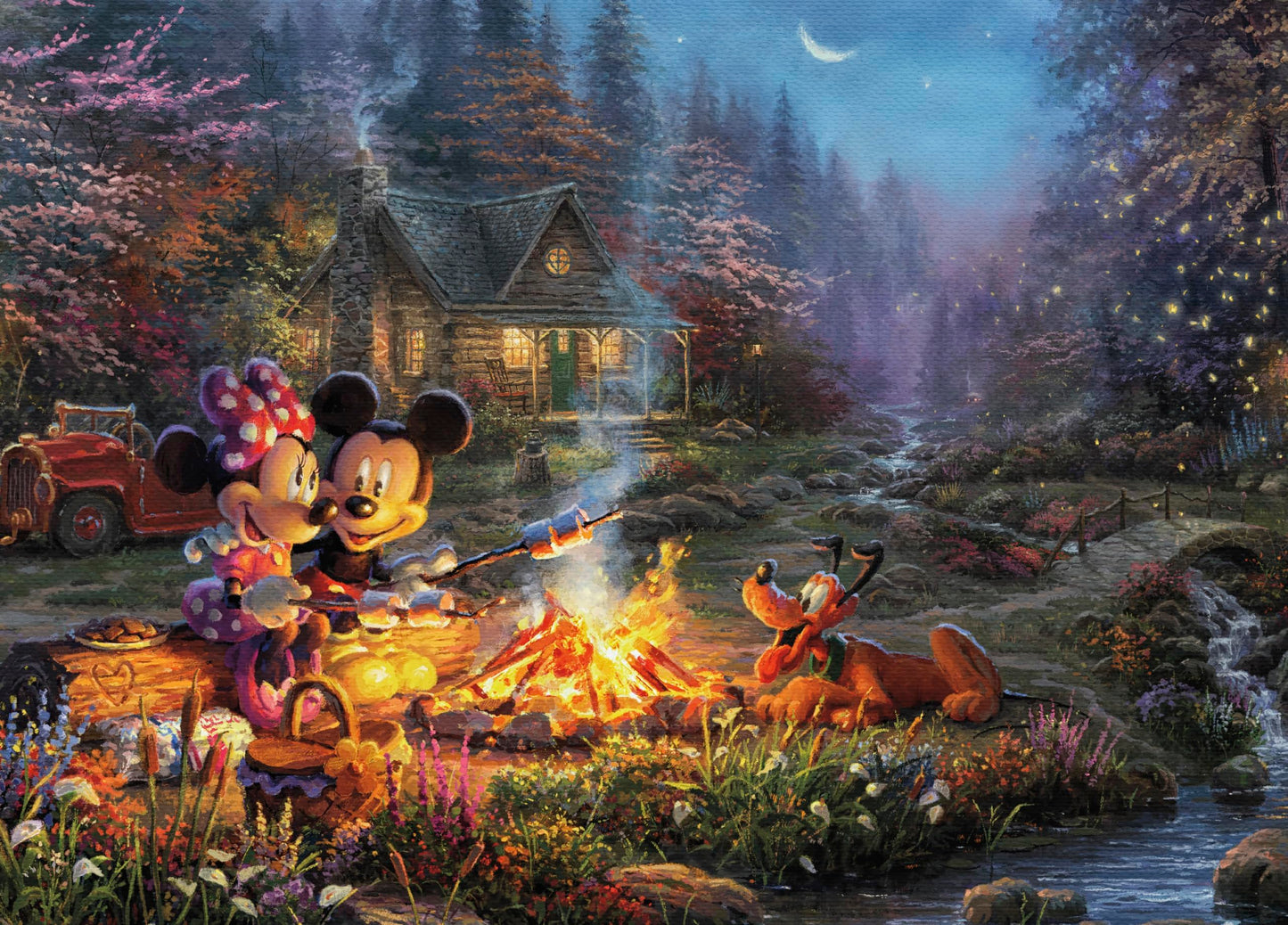 Ceaco Disney Thomas Kinkade Mickey & Minnie Jigsaw Puzzle