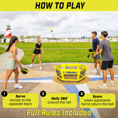 GoSports Pickle 360 Hardcourt Paddle Ball Game Set