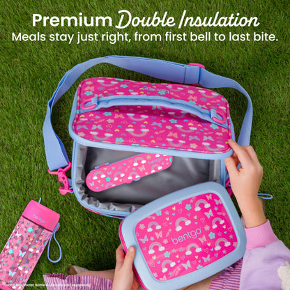 Bentgo Kids Double Insulated Lunch Bag with Zippered Pockets