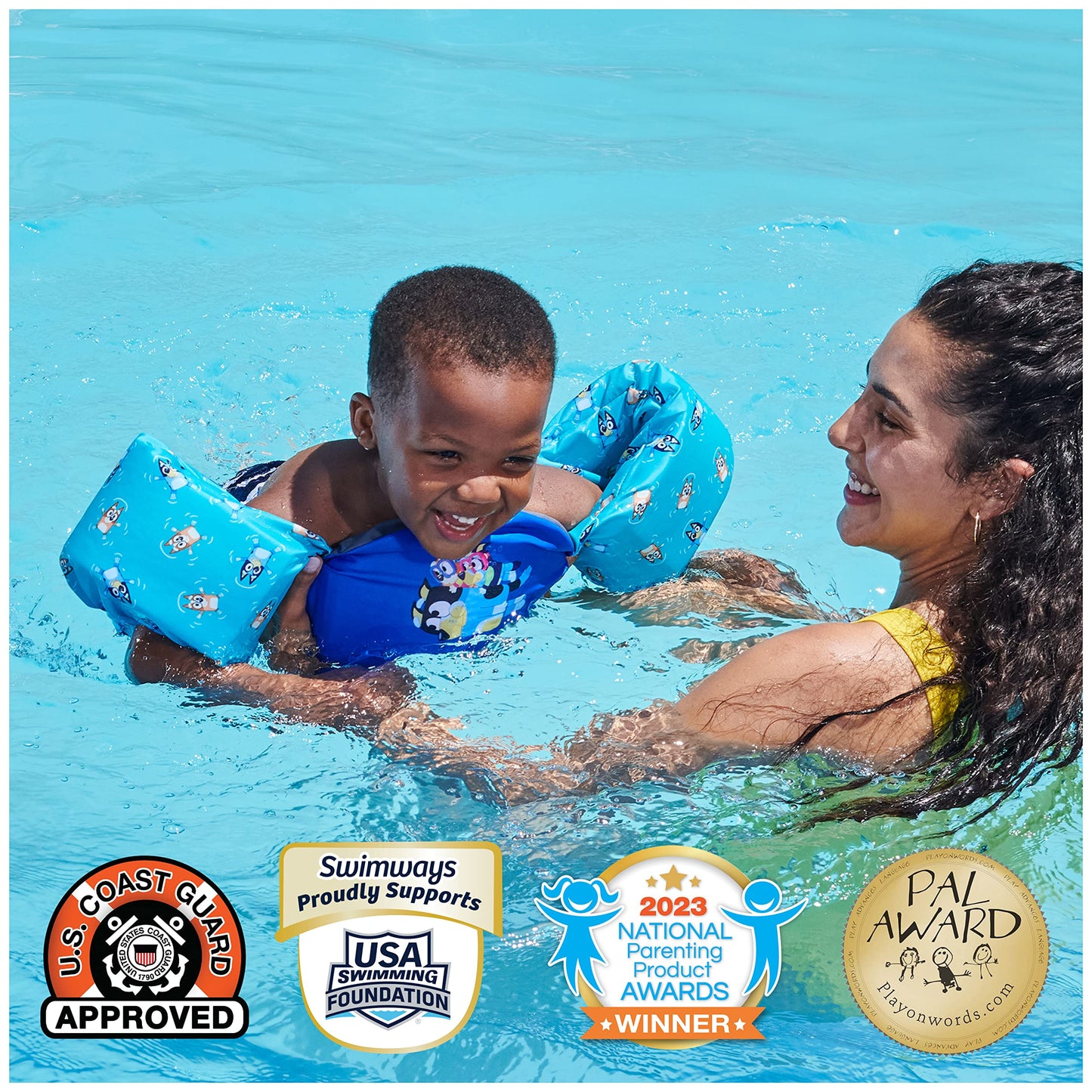 SwimWays Bluey Swim Trainer Life Vest