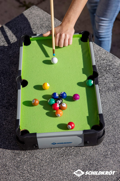 Schildkröt Mini Pool Table for Kids with Cues and Balls