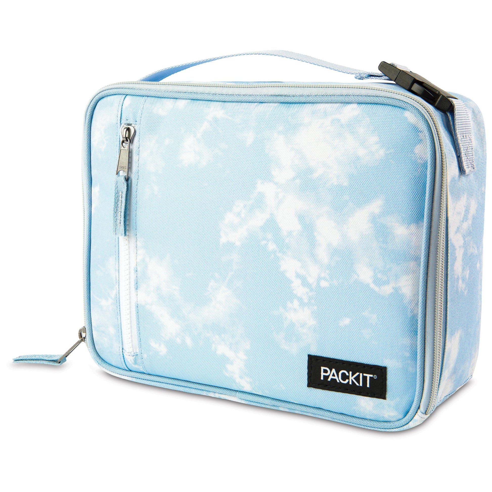 PackIt Freezable Classic Lunch Box in Blue Sky with EcoFreeze Technology and zip closure