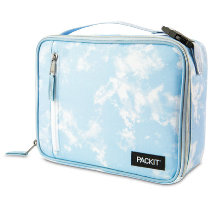 PackIt Freezable Classic Lunch Box in Blue Sky with EcoFreeze Technology and zip closure