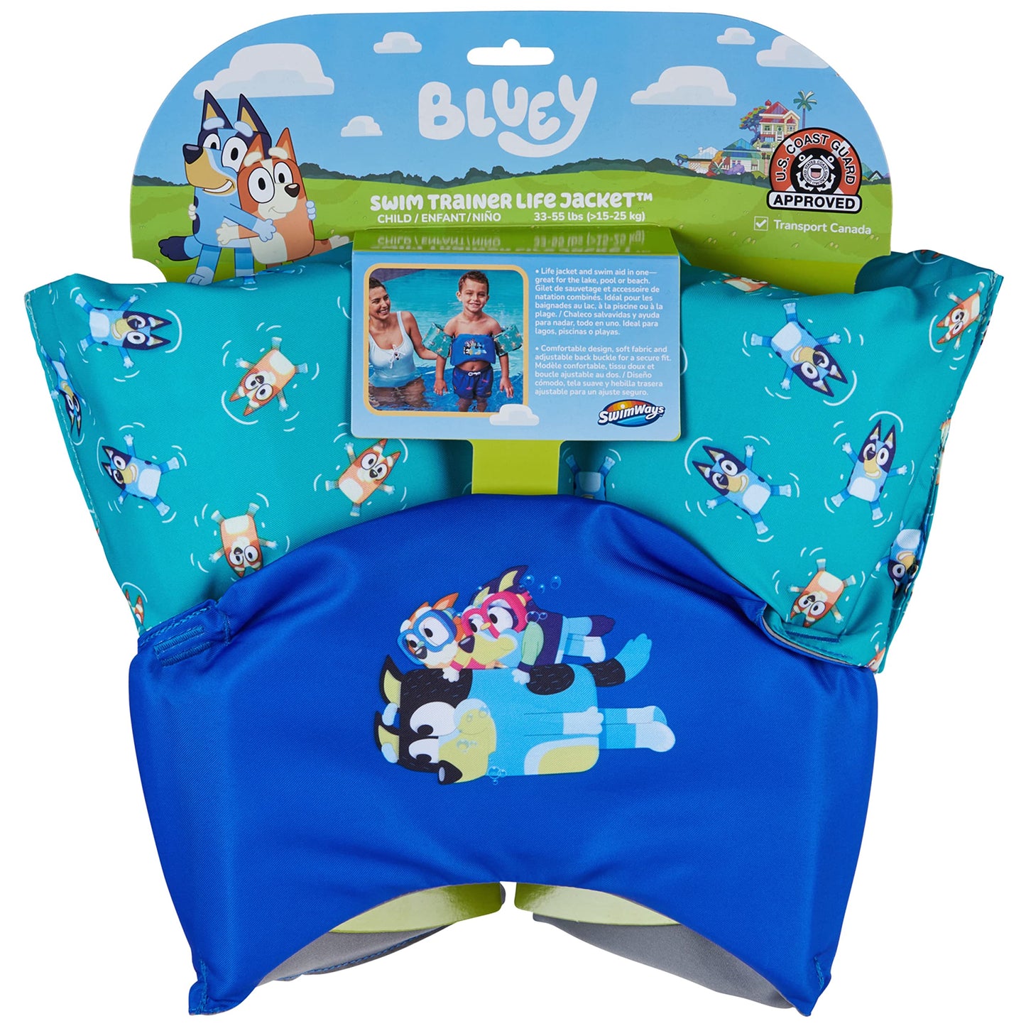 SwimWays Bluey Swim Trainer Life Vest