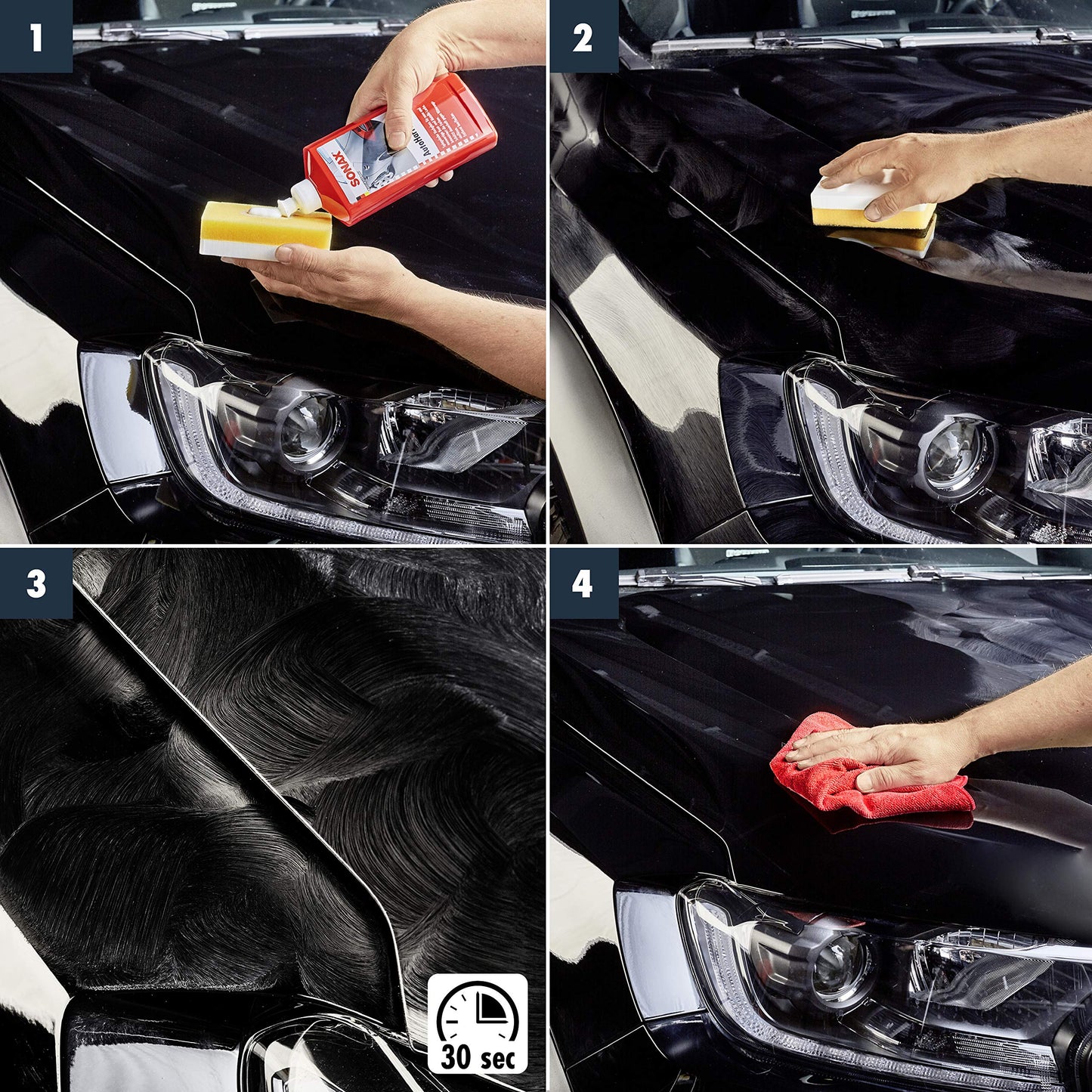 SONAX Super Liquid Wax for Intense Mirror Shine and Protection