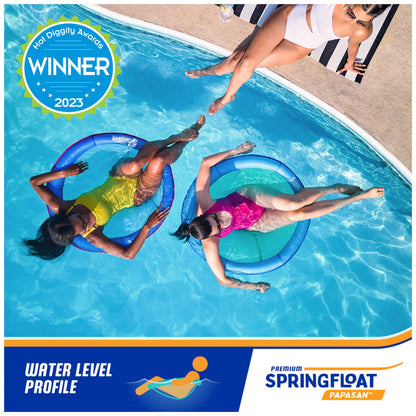 SwimWays Spring Float Papasan Pool Lounger - Inflatable and Comfortable