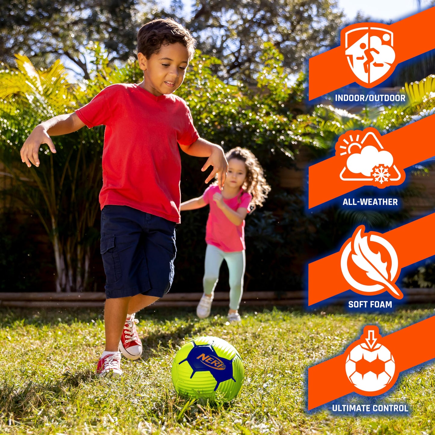 NERF Proshot Youth Soft Mini Foam Soccer Ball