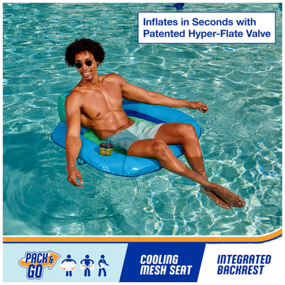 SwimWays Spring Float Premium SunSeat Pool Lounge Chair