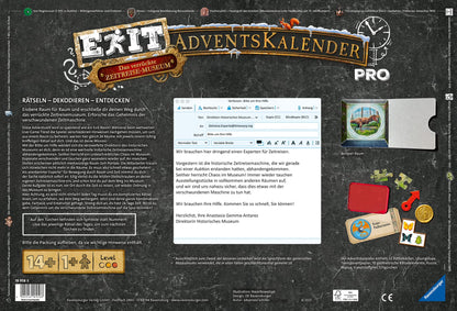 Ravensburger EXIT Adventskalender: Crazy Time Travel Museum Puzzle