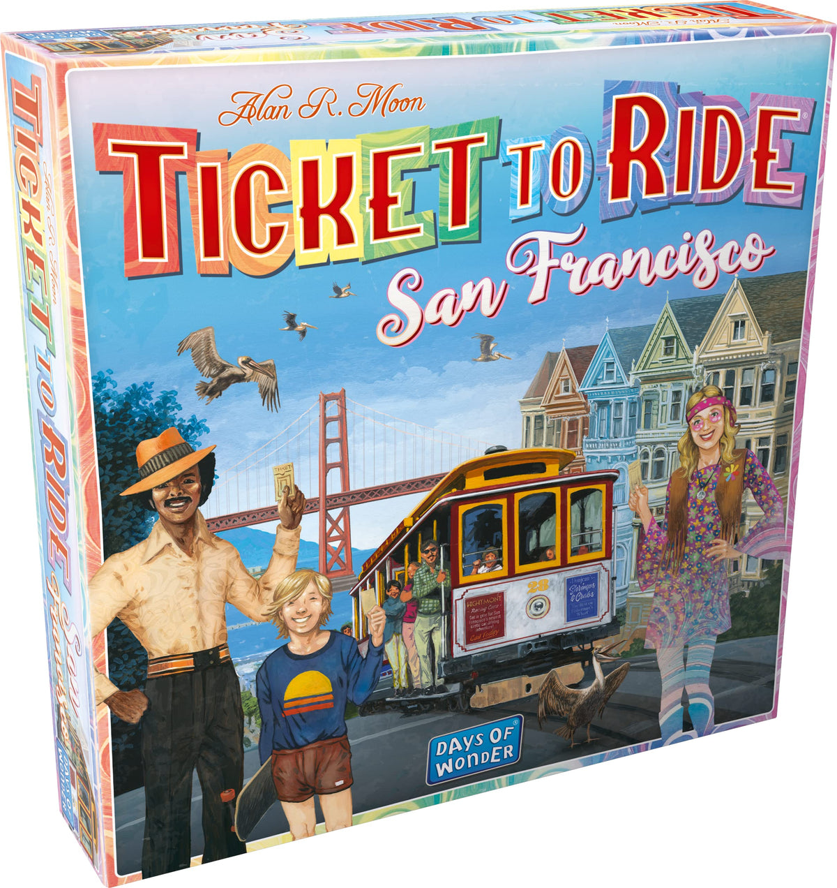 Ticket to Ride San Francisco board game featuring iconic city landmarks