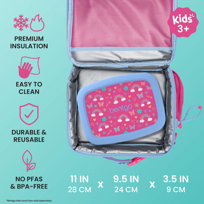 Bentgo Kids Double Insulated Lunch Bag with Zippered Pockets