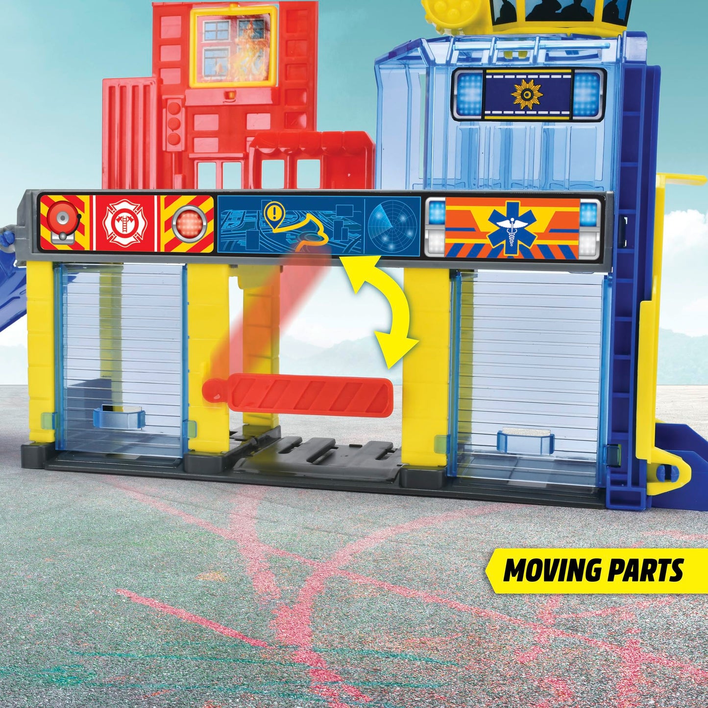 Dickie Toys SOS Mini Rescue Station with 3 Mercedes-Benz Vehicles