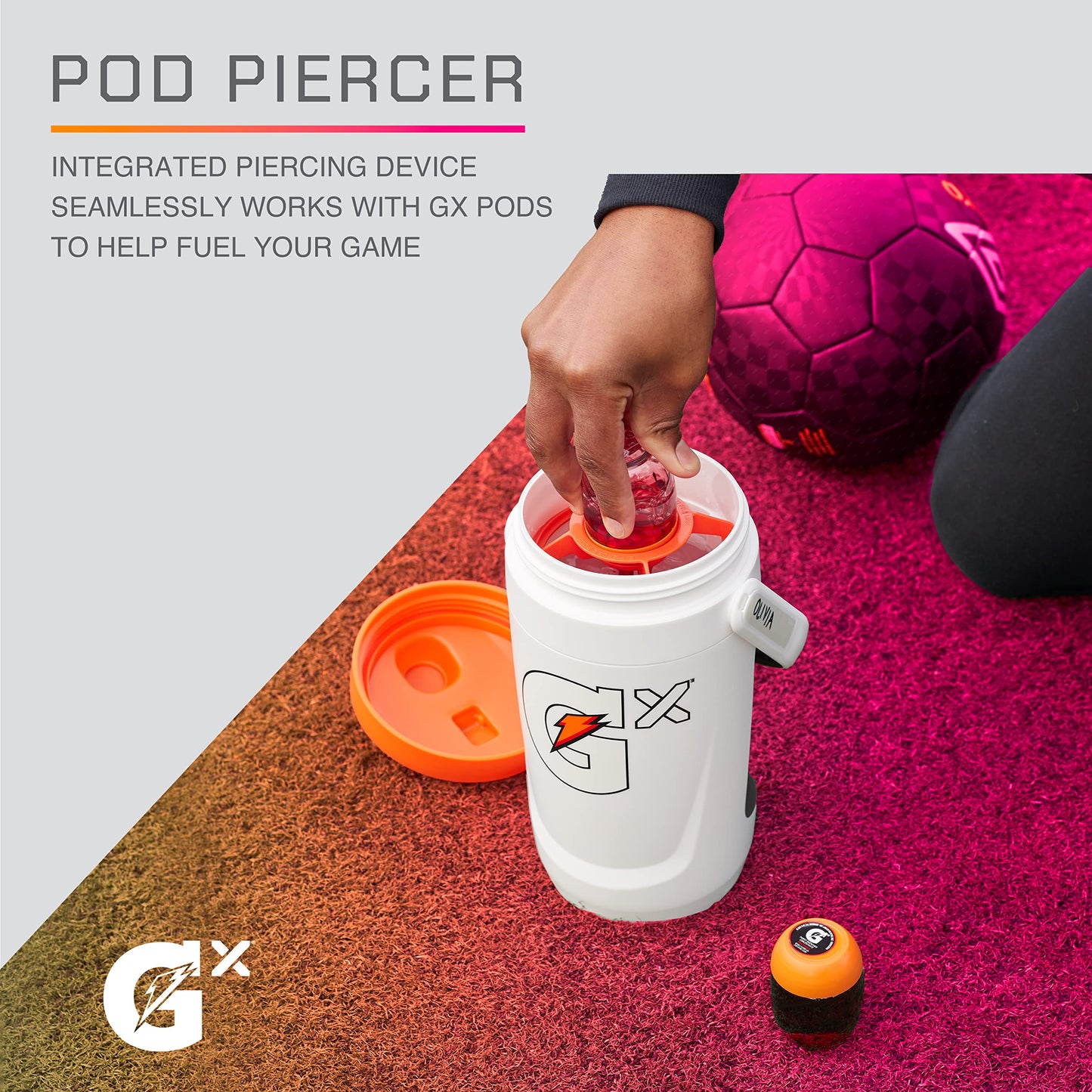 Gatorade Gx 1.8L Black Vacuum Flask