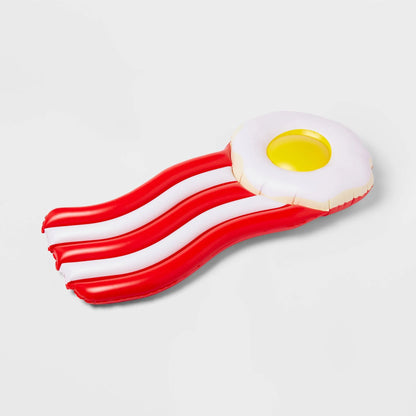 Sun Squad Egg and Bacon Novelty Pool Float