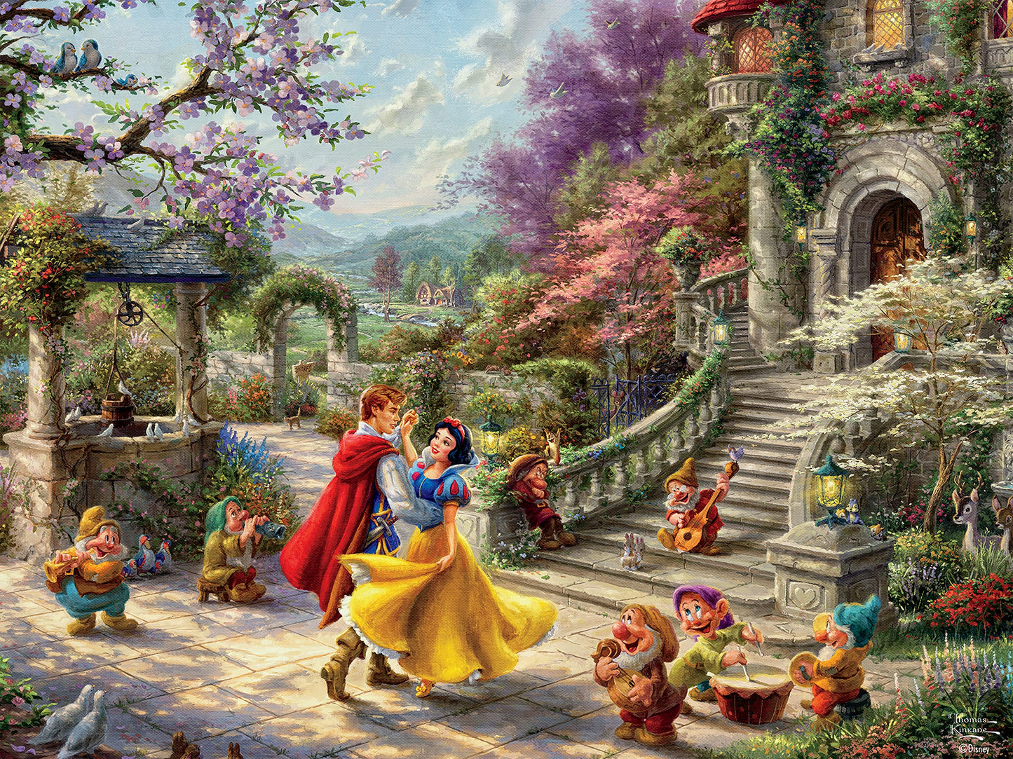 Ceaco Thomas Kinkade Disney Snow White Sunlight 750-Piece Jigsaw Puzzle