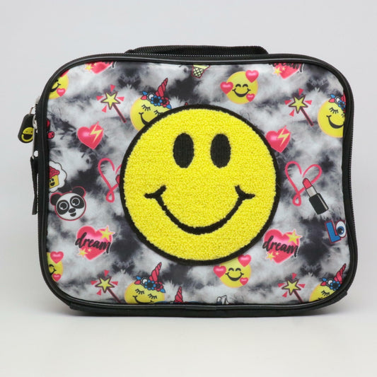 Accessory Innovations Smiley Lunch Bag featuring a cheerful smiley face design